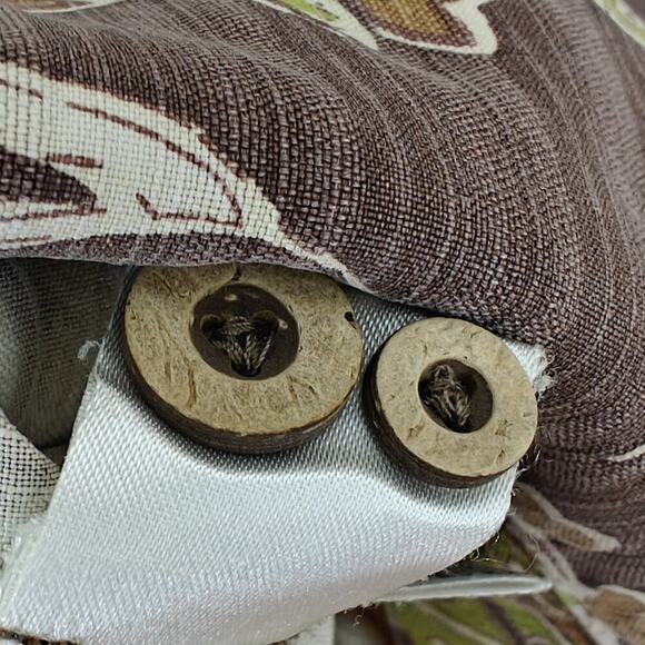 Tommy Bahama Silk Hawaiian Shirt Mens Size XL Autumn Earth Tones Beach Aloha - Picture 9 of 10